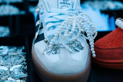 Sneakers with charms
