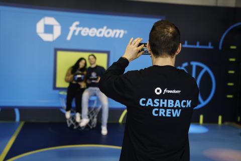 Cashback crew taking a photo